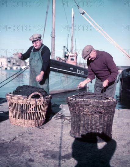 Fishermen, Cornwall, c1955. Creator: Arthur Charles Kirby Ware.
