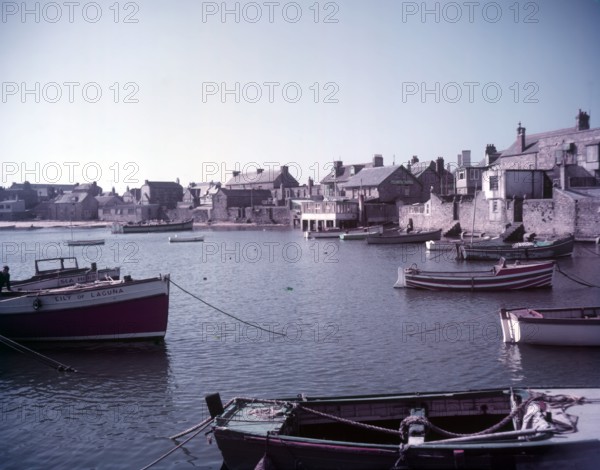 The Pool and Hugh Town from Garrison Hill, St Mary's, Isles of Scilly, c1955. Creator: Arthur Charles Kirby Ware.