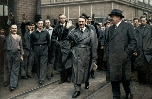 Adolf Hitler visiting industries in the Rhineland and Westphalia, Germany, 1936. Creator: Unknown.