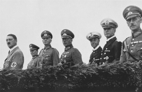 Celebrations of Germany's remilitarization operations in June 1935