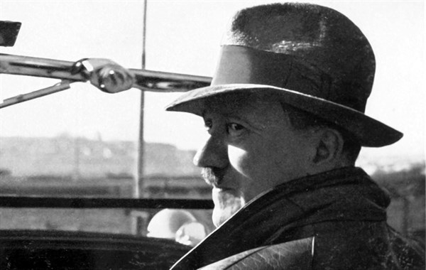Hitler during a trip through Germany, 1934