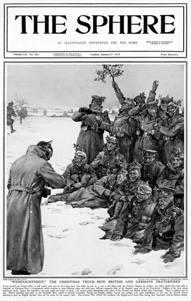 Scène de fraternisation en décembre 1915