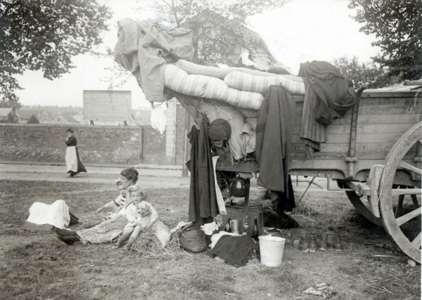 L'exode des populations du Nord de la France en août 1914 - Familles du Nord de la France ayant