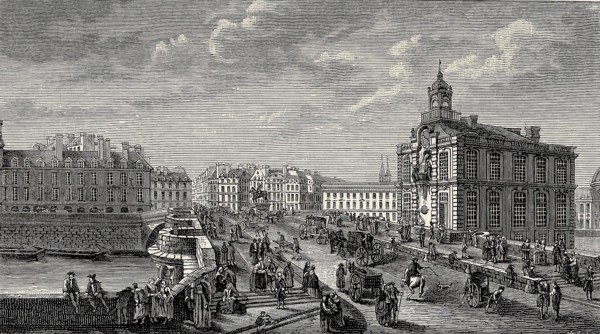 La Seine et le pont Neuf à Paris.
