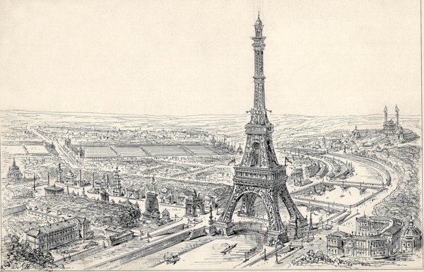 Projet de tour pour l'Exposition Universelle de 1889 proposé par MM. Cassien-Bernard et Francis