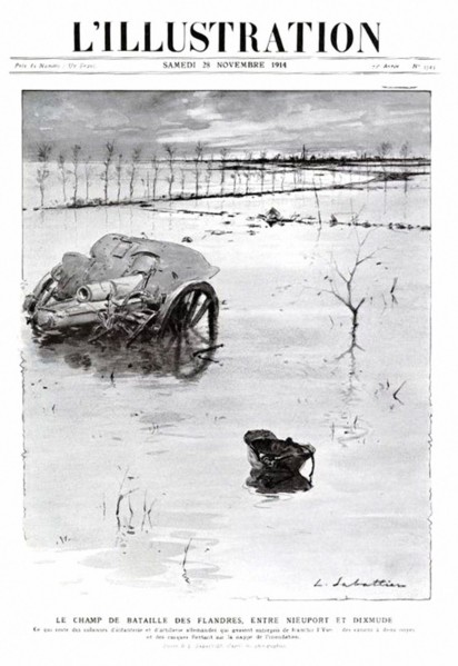 Le champ de bataille des flandres entre Nieuport et Dixmude - Novembre 1914 Couverture de