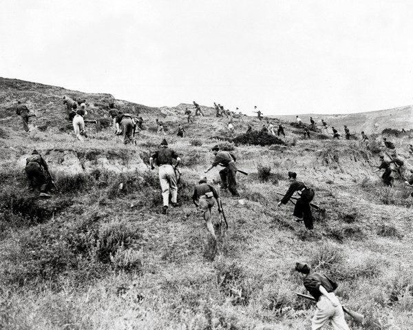 Nationalist troops near San Sebastian, 1936