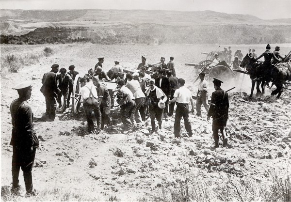 Miliciens pendant la Guerre d'Espagne