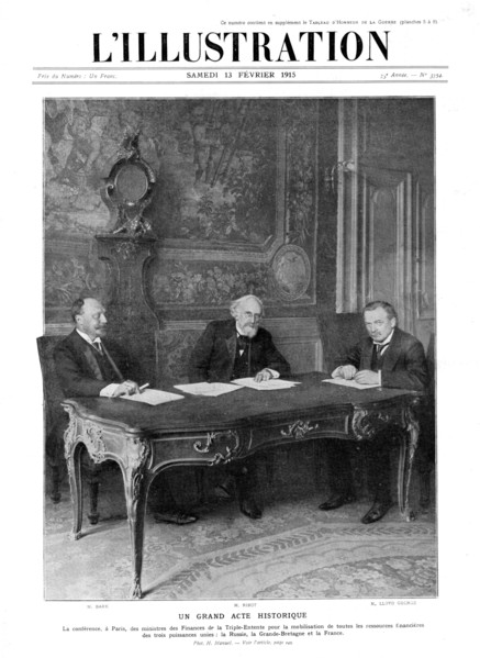 Couverture de L'Illustration 1915 - Un grand acte historique - La conférence, à Paris, des