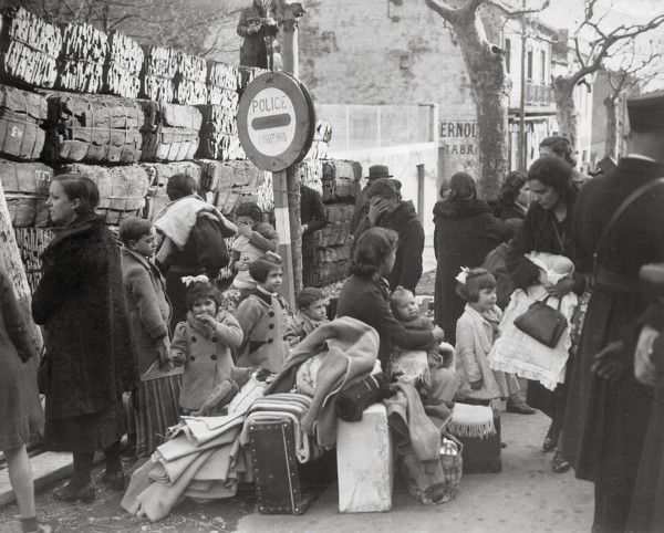 Réfugiés espagnols à la frontière française, 1939