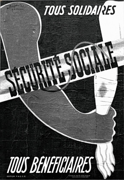 Affiche pour la Sécurité Sociale