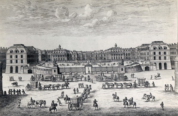 Vue du château de Versailles du côté de Paris