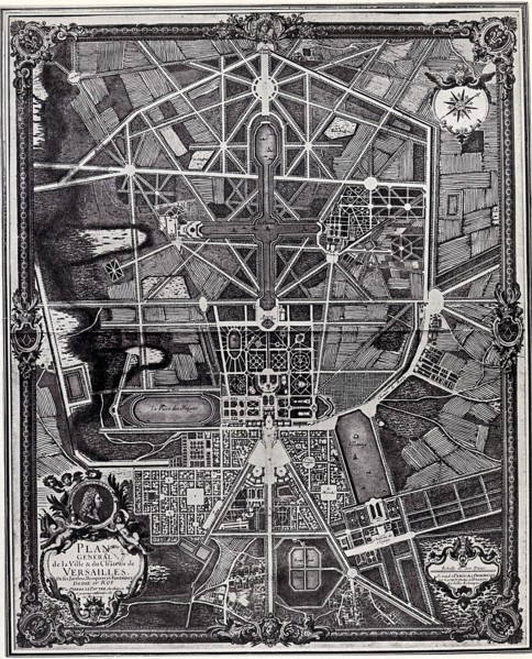 Plan général de la ville et du château de Versailles