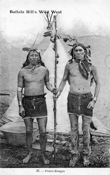 Buffalo Bill's Wild West. Peaux-Rouges