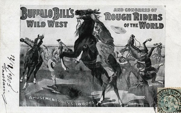 Buffalo Bill's Wild West Show - cow-boys having fun