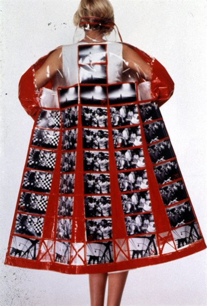 Postcard Raincoat by Jean-Charles de Castelbajac.