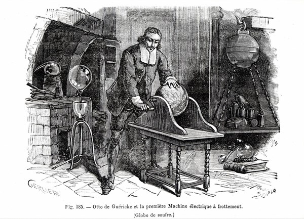 Première machine électrique à frottement