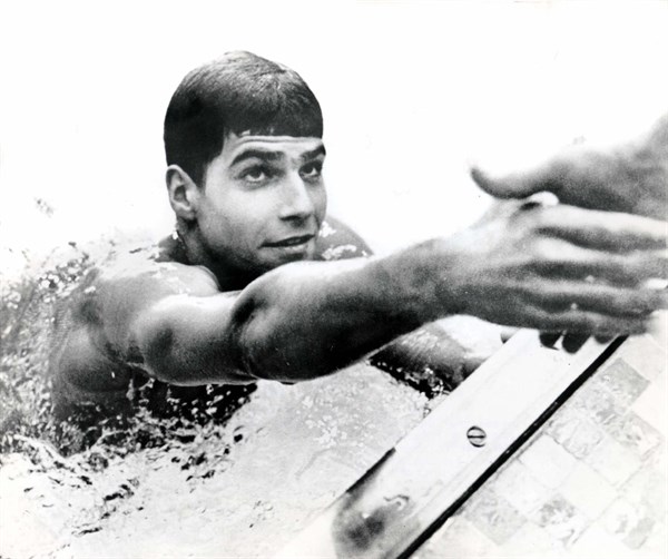 London, September 30, 1967: American swimmer Mark Spitz, has set a new world record.