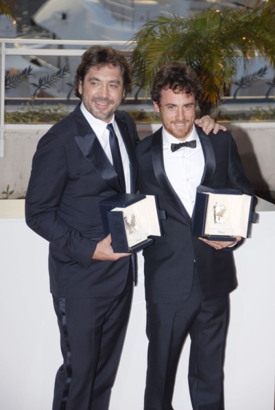 Javier Bardem and Elio Germano