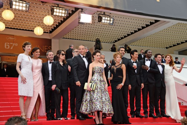 Cast and crew, "Qu'est-ce qu'on a fait au bon Dieu?", 2014 Cannes film Festival