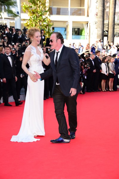 Uma Thurman et Quentin Tarantino, Festival de Cannes 2014