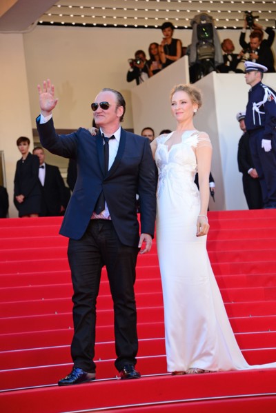 Uma Thurman et Quentin Tarantino, Festival de Cannes 2014