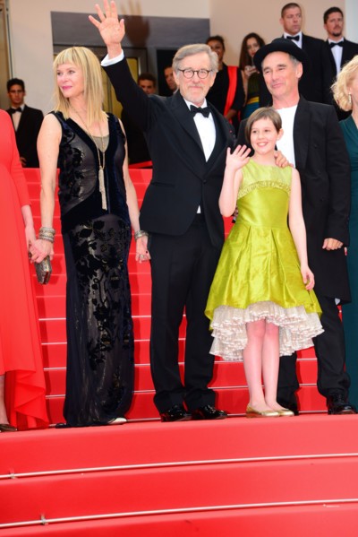 Steven Spielberg, Kate Capshaw, Ruby Barnhill, Mark Rylance, 2016 Cannes Film Festival