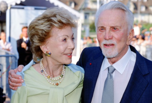 Kirk Douglas with wife