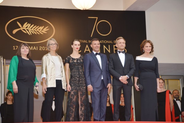 Crew of the film 'L'Amant double', 2017 Cannes Film Festival