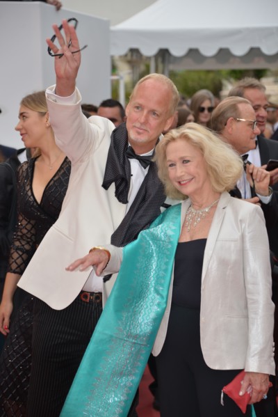 Larry Cech and Brigitte Fossey, 2017 Cannes Film Festival
