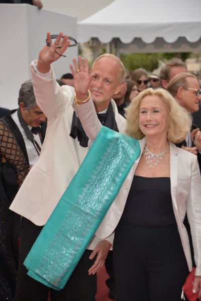 Larry Cech and Brigitte Fossey, 2017 Cannes Film Festival