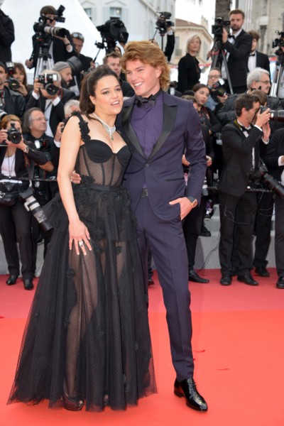 Michelle Rodriguez and Jordan Barrett, 2018 Cannes Film Festival
