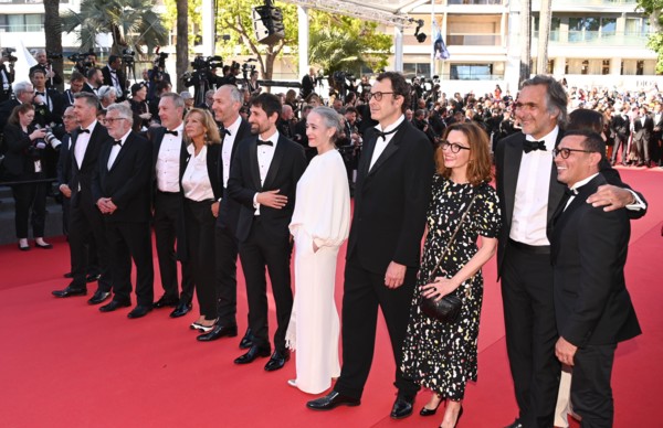 The Olympic flame in Cannes, 2024