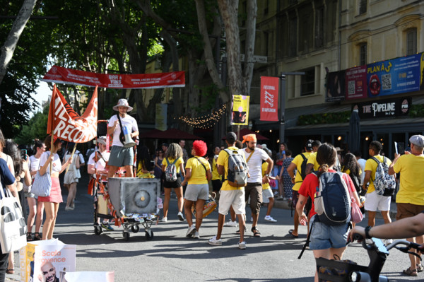 Atmosphere in the streets of Avignon