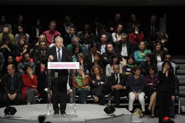 Elections Régionales 2010, meeting de la coallition PS, Europe Ecologie, Front de Gauche