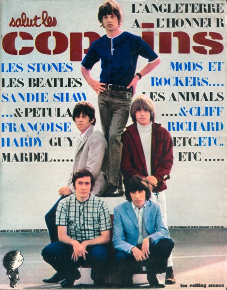 Les Rolling Stones en couverture de "Salut les Copains"