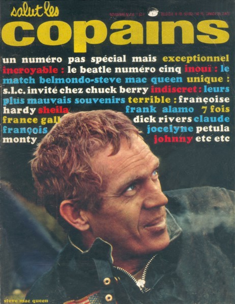 Steve McQueen en couverture de "Salut les Copains"