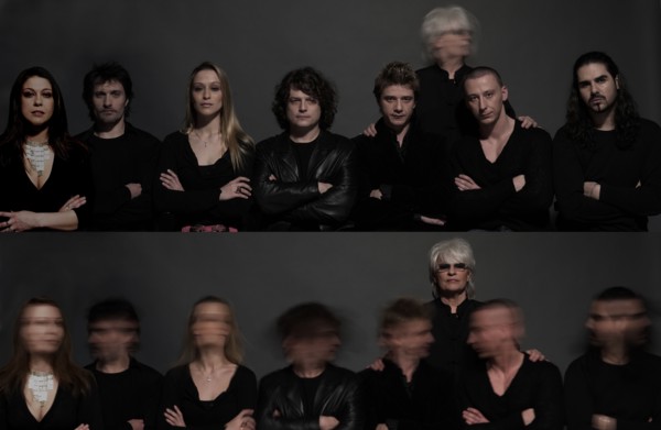 Catherine Lara et la troupe du spectacle musical "Graal"