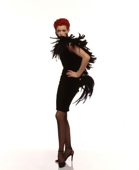 Sibyl Buck en tenue Yves Saint-Laurent