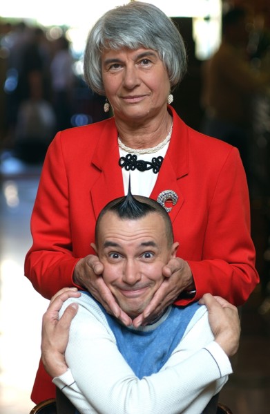 Arturo Brachetti et sa mère