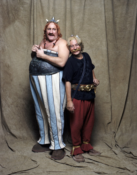 Gérard Depardieu et Christian Clavier dans Astérix & Obélix : Mission Cléopâtre