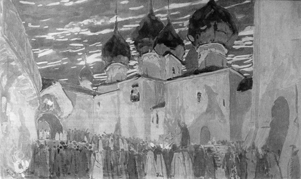 Golovin, Theatre set for the opera 'Pskovitianka'