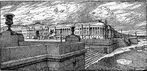 Lanceray, Engraving of St. Petersburg