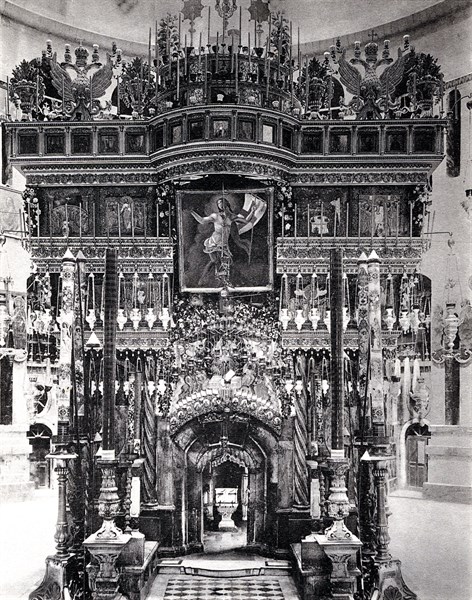 Bonfils, Interior of the Holy Sepulchre in Jerusalem