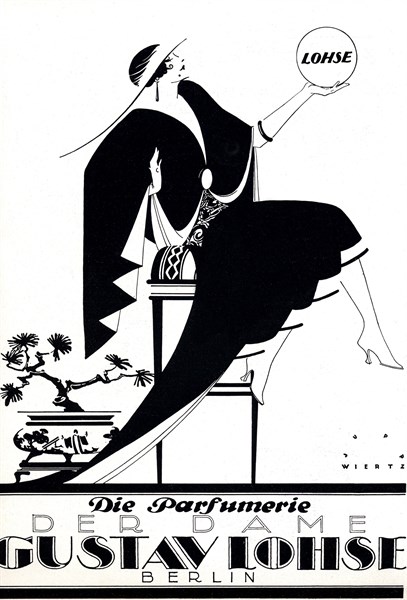 Advertisement for Gustav Lohse perfumes