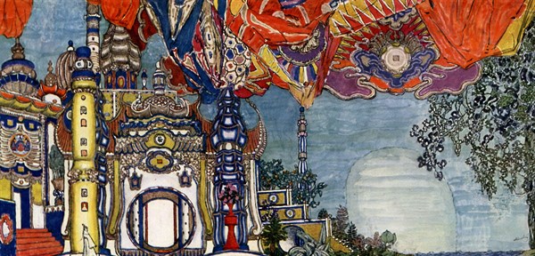 Golovine, Maquettes des décors pour l'opéra "Le Rossignol"