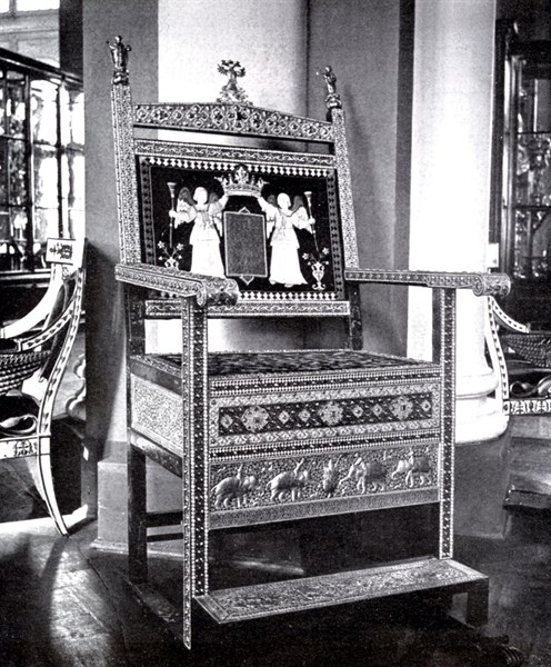 Throne of Czar of Russia Alexis Mikhailovitch