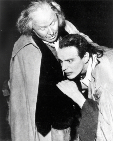 Les comédiens allemands Gustaf Gründgens et Hans Schalla, 1951