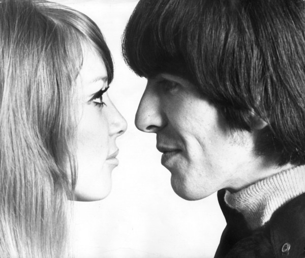 George Harrison et sa femme Patti Boyd
janvier 1966