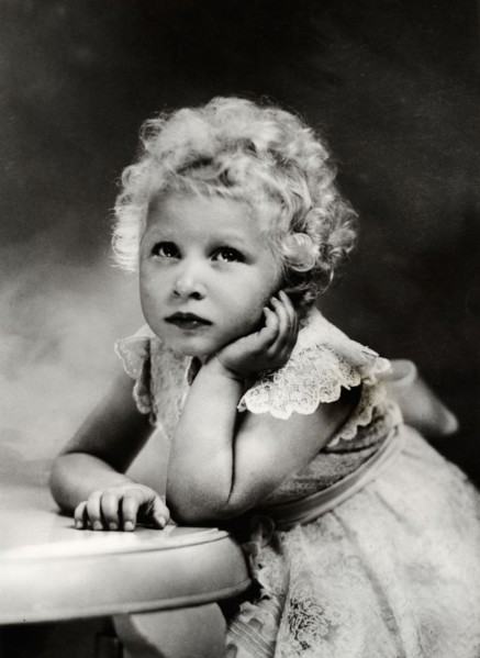 La princesse Elisabeth à l'âge de 3 ans